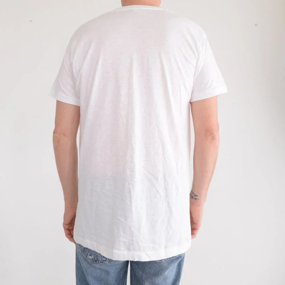 Rare Vintage 90's Elvis Presley Graffiti White Single Stitch Short Sleeve  Tee - Picture 3 of 12